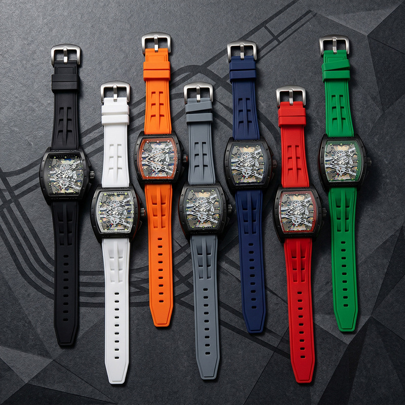 Smartwatch Watches Gift For Boys - Trendy Men's Quartz Watch Silicone Strap