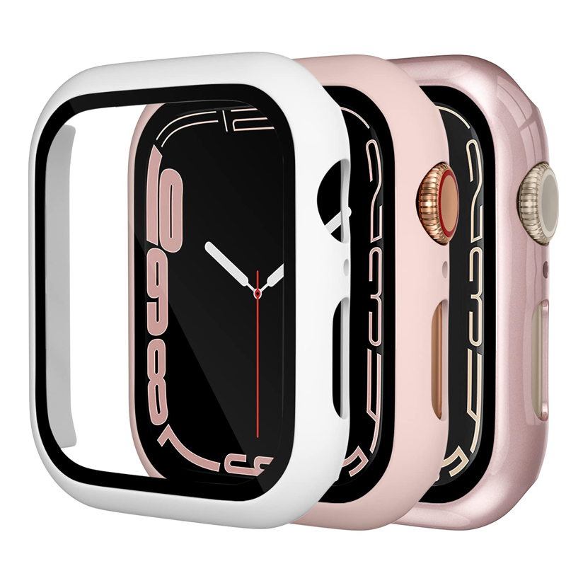 Iwatch Smartwatch Series 7 - Tempered Glass+ cover For Apple Watch