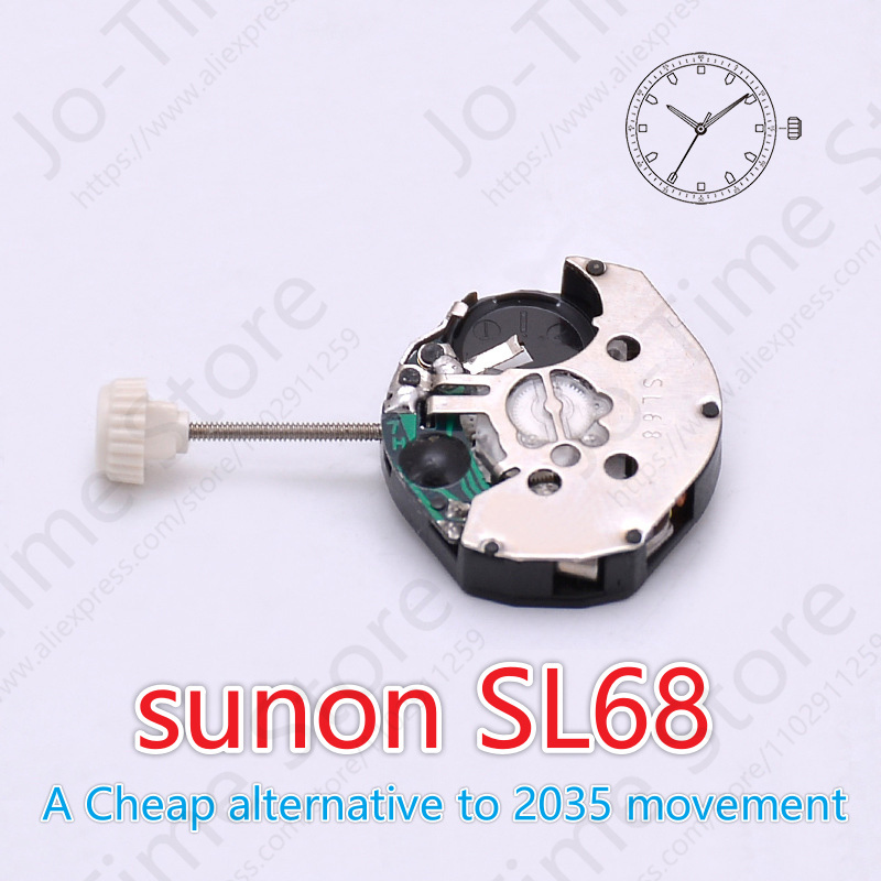 Sunon Sl68 Quartz Watch Moveme - огляд і ціна Watch Movement Rotor
