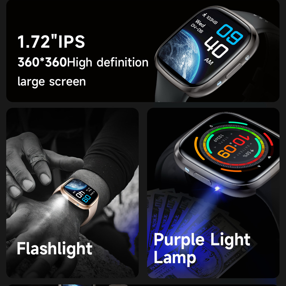 Smart Watch Men BT Call LED Fl - огляд і ціна Smartwatch Purple Watches For Women
