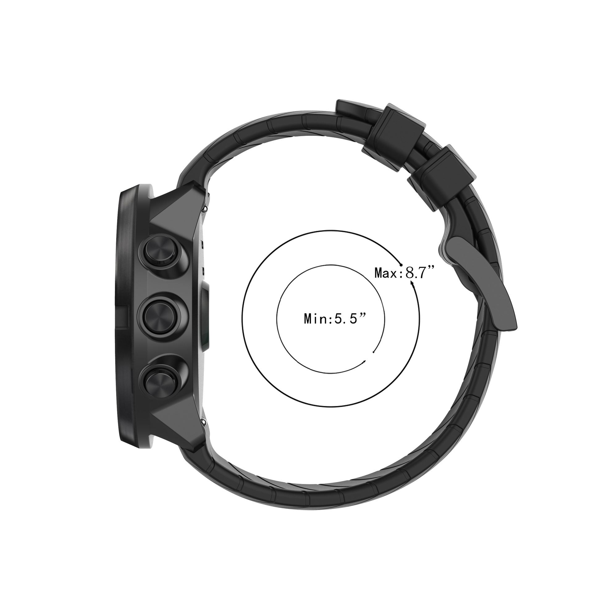 Silicone Strap for suunto 9 ba - огляд і ціна Fossil Watches Smartwatch Hybrid