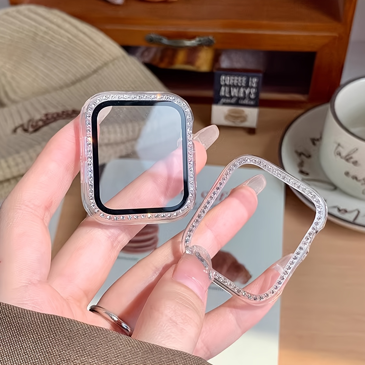 Glass+Diamond Case For Apple w - огляд і ціна Iwatch Smartwatch Series 7