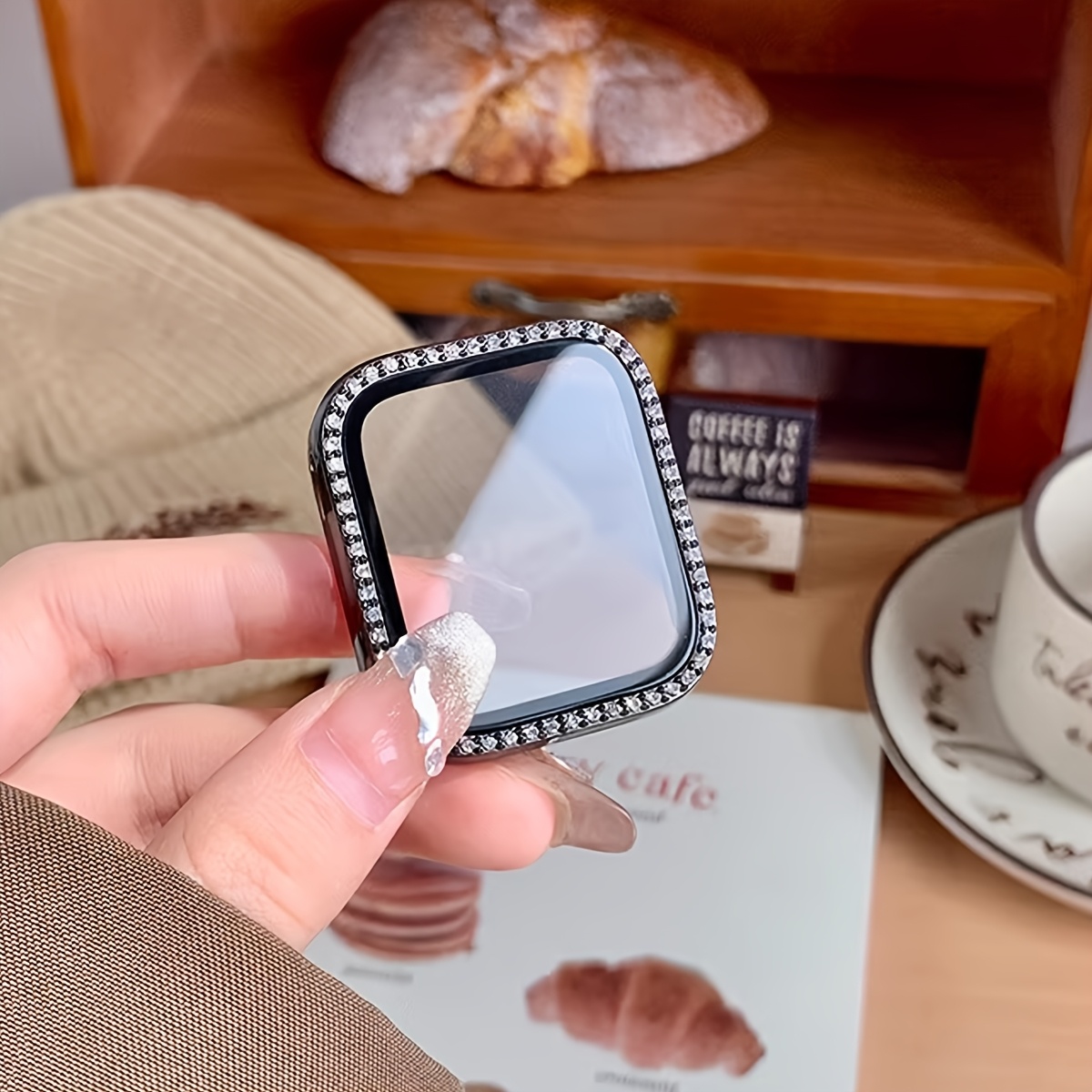 Glass+Diamond Case For Apple w - огляд і ціна Iwatch Smartwatch Series 7