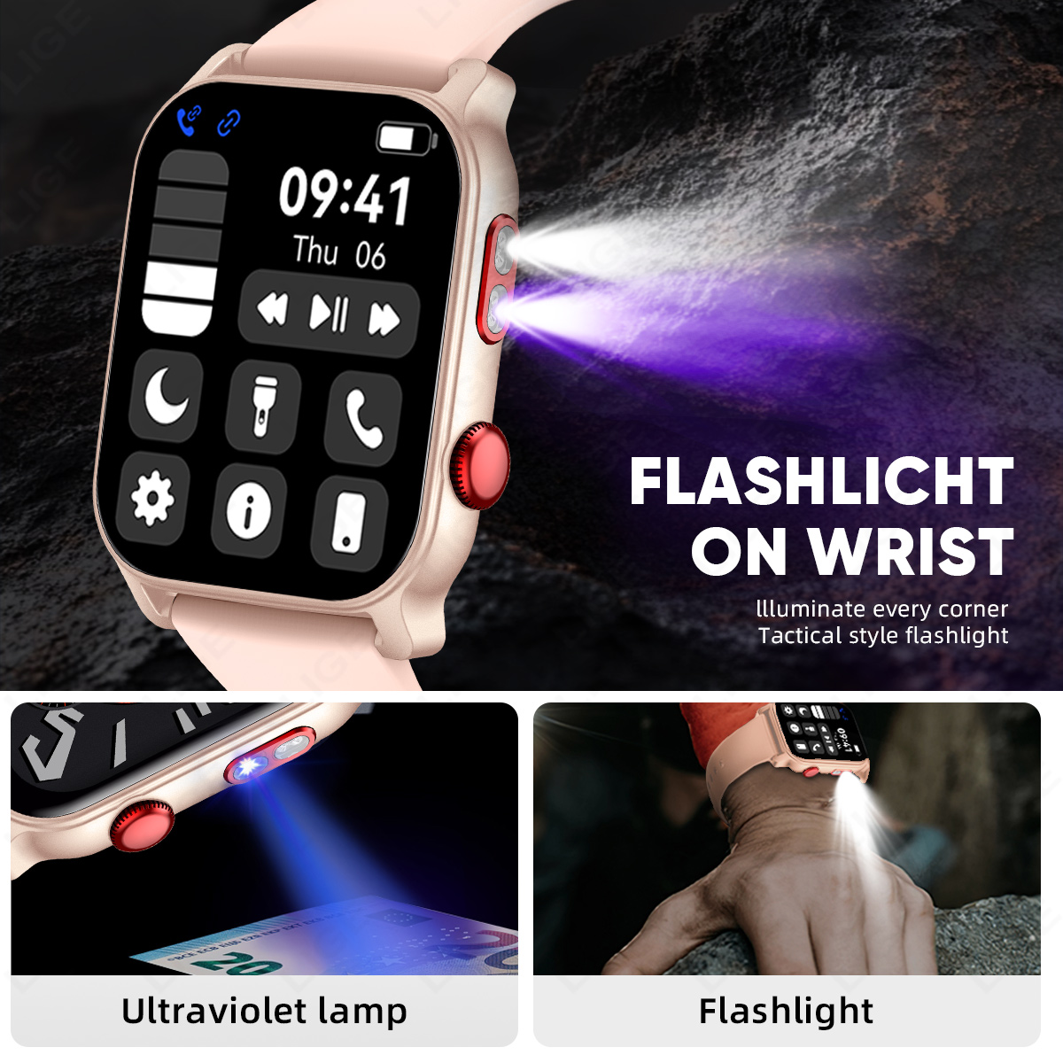 LIGE Ultra thin Smart Watch Wo - огляд і ціна Smartwatch Purple Watches For Women