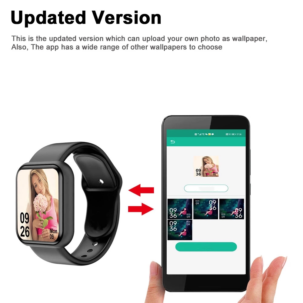 Smart Watch For Men Women Spor - огляд і ціна Smartwatch Square Watches For Men
