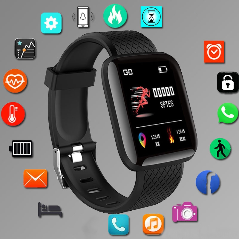 Sport Smartwatch Fitness Brace - огляд і ціна Smartwatch Square Watches For Men