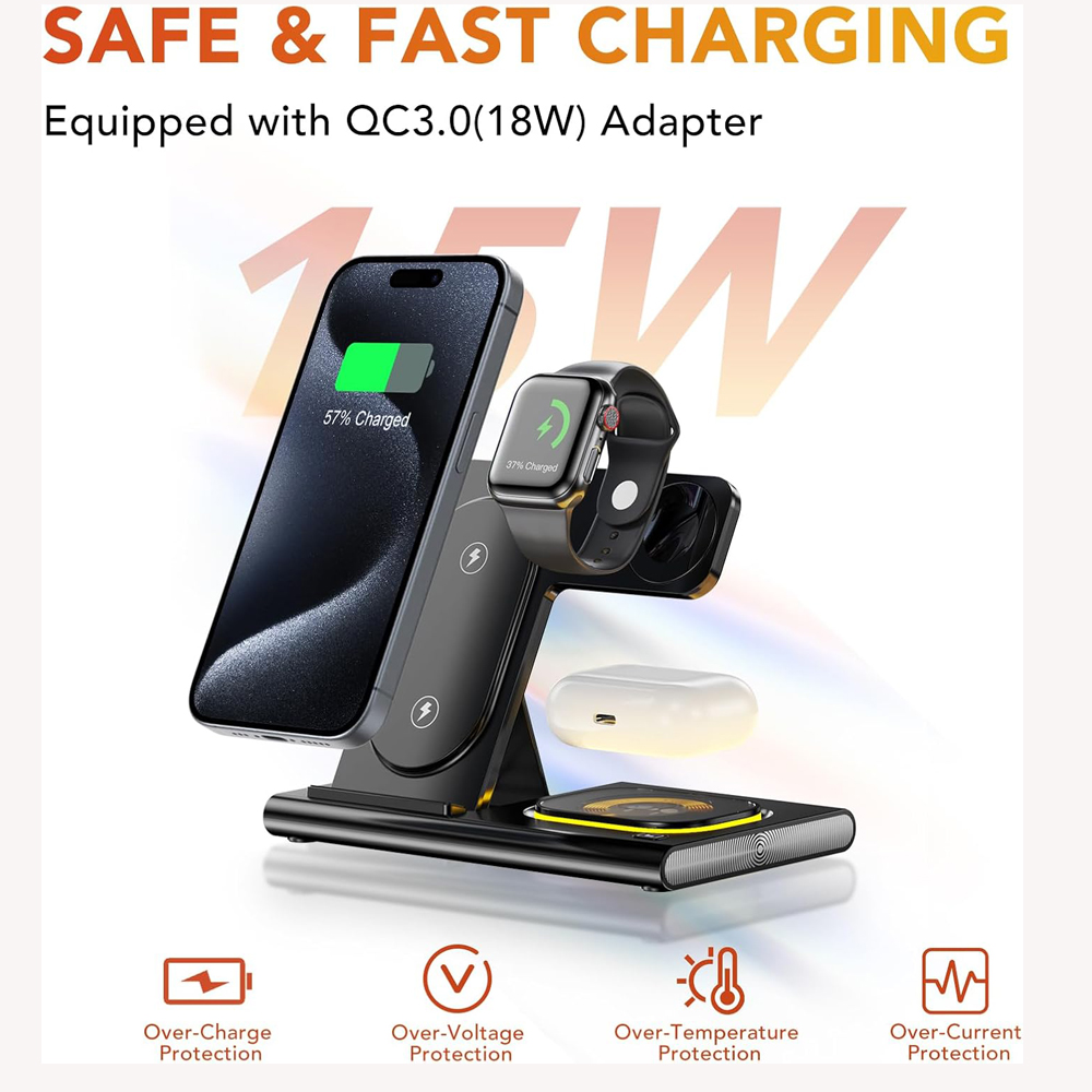 3 in 1 Foldable Charging Stati - огляд і ціна Watch Xs8