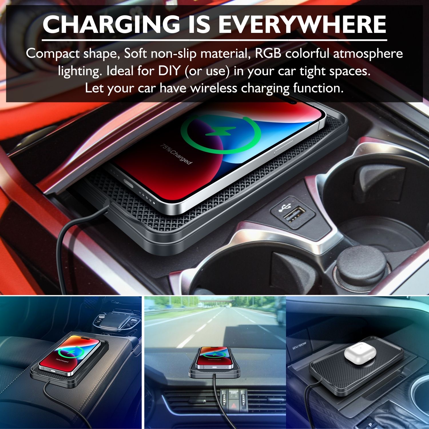 15W Wireless Charger Car Fast  - огляд і ціна Watch Xs8