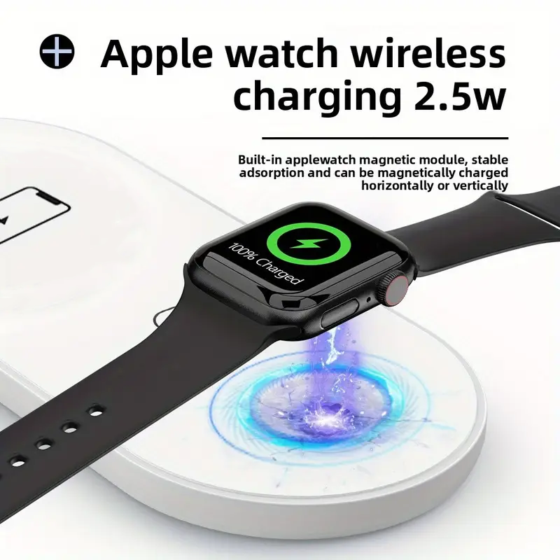 3 In 1 Dual Wireless Charger 4 - огляд і ціна Watch Xs8