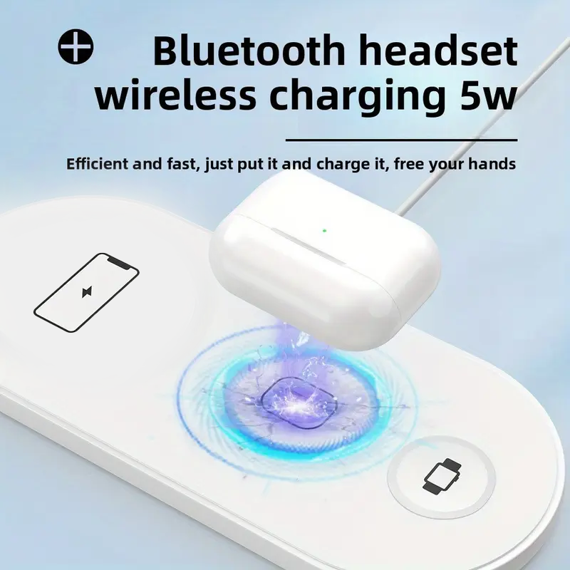 3 In 1 Dual Wireless Charger 4 - огляд і ціна Watch Xs8