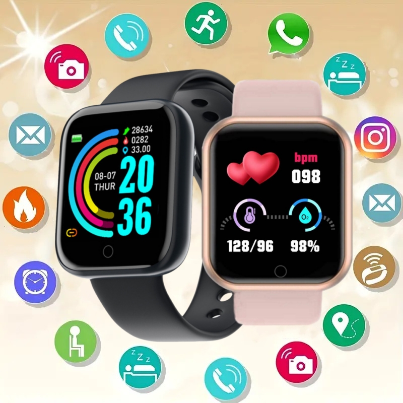 Smart Watch Message Remind Mus - огляд і ціна Smartwatch Square Watches For Men