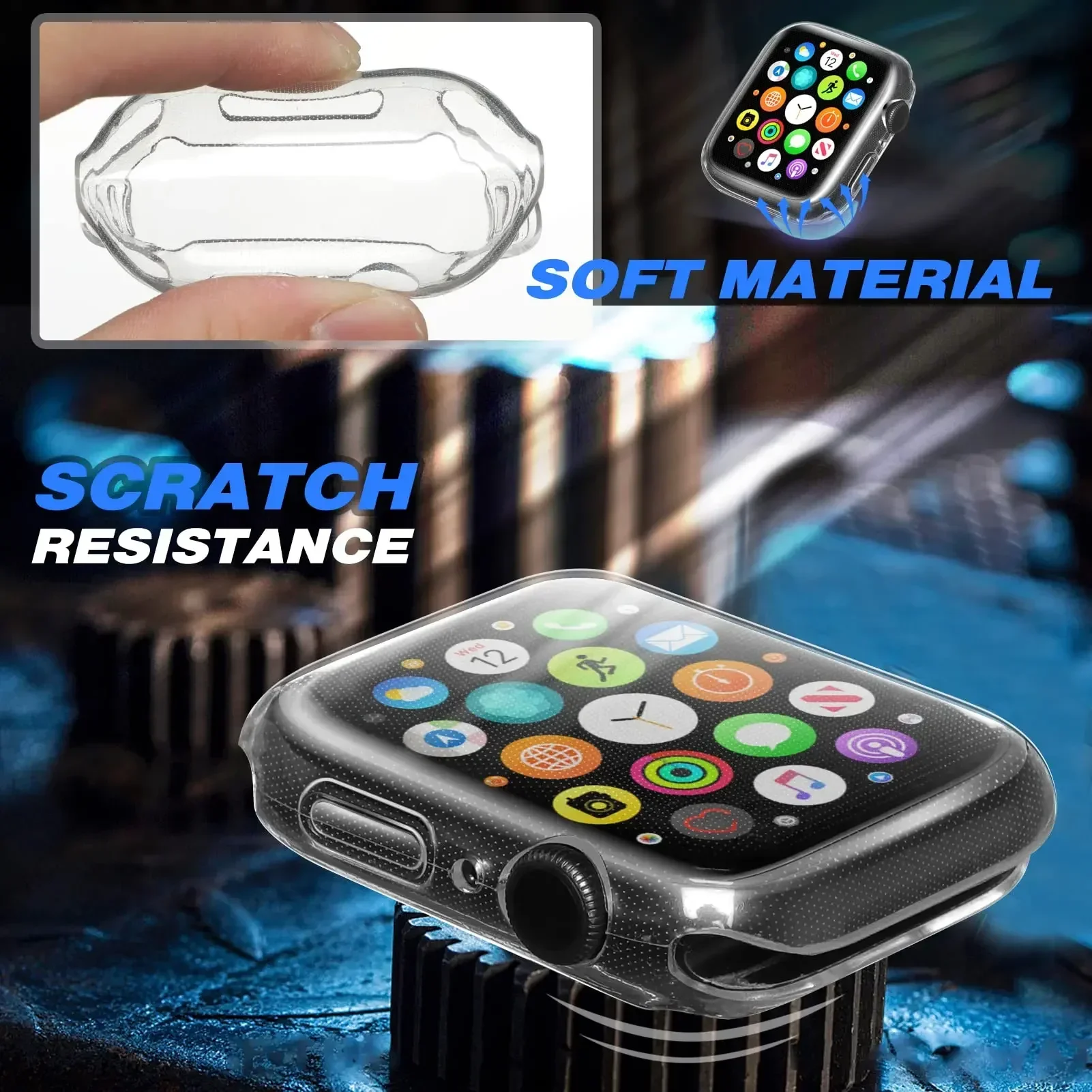 Cover For Apple Watch Case 44m - огляд і ціна Smartwatch Watches For Women