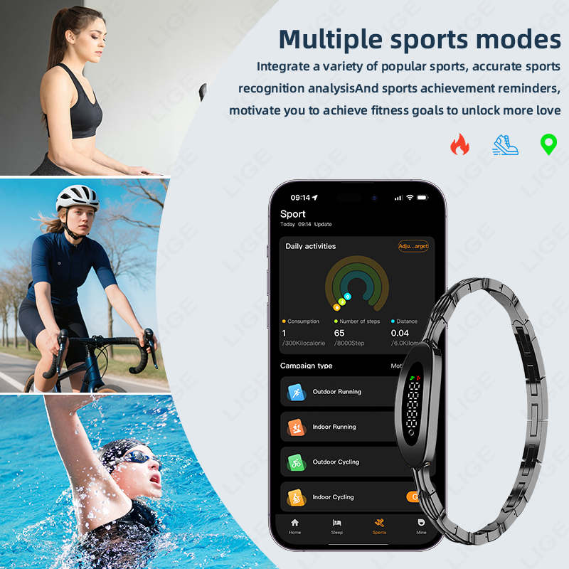 LIGE Men Smart Bracelet for Co - огляд і ціна Couple Watches Smartwatch