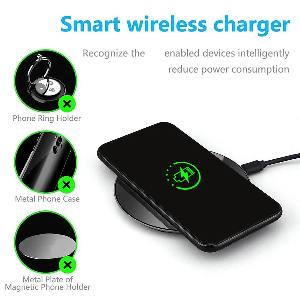 15W Wireless Charger Non-slip  - огляд і ціна Watch Xs8