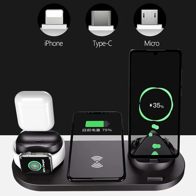 Fast Wireless Charger 6 in 1 C - огляд і ціна Watch Xs8