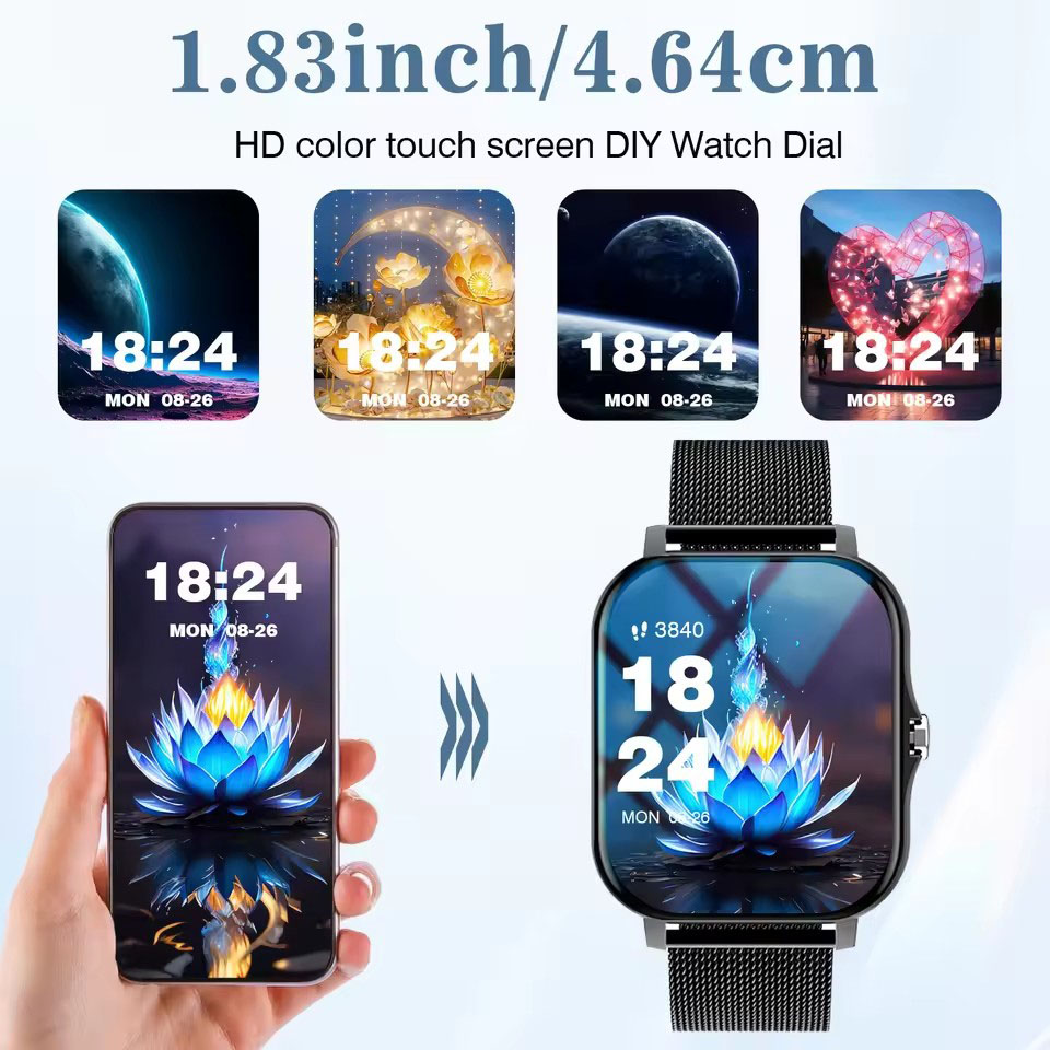 2026 New Bluetooth Call Smart  - огляд і ціна Smartwatch Square Watches For Men