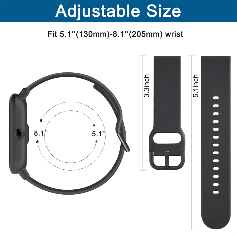 20mm/22mm Silicone band For Am - огляд і ціна Smartwatch Samsung Watches For Women