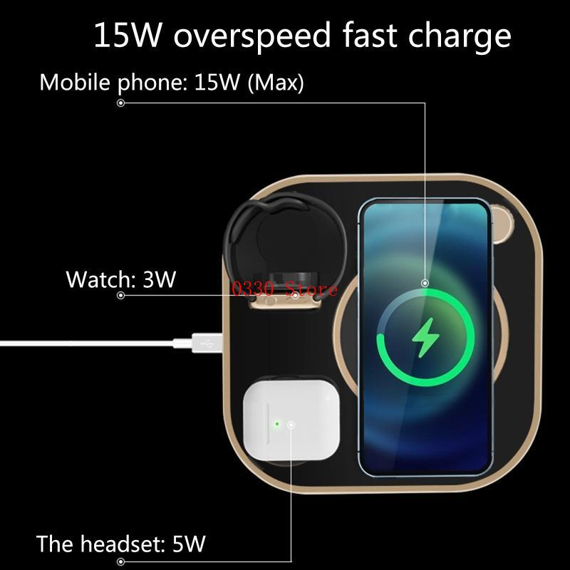 15W Fast Wireless 3 in 1 Qi Ch - огляд і ціна Watch Xs8
