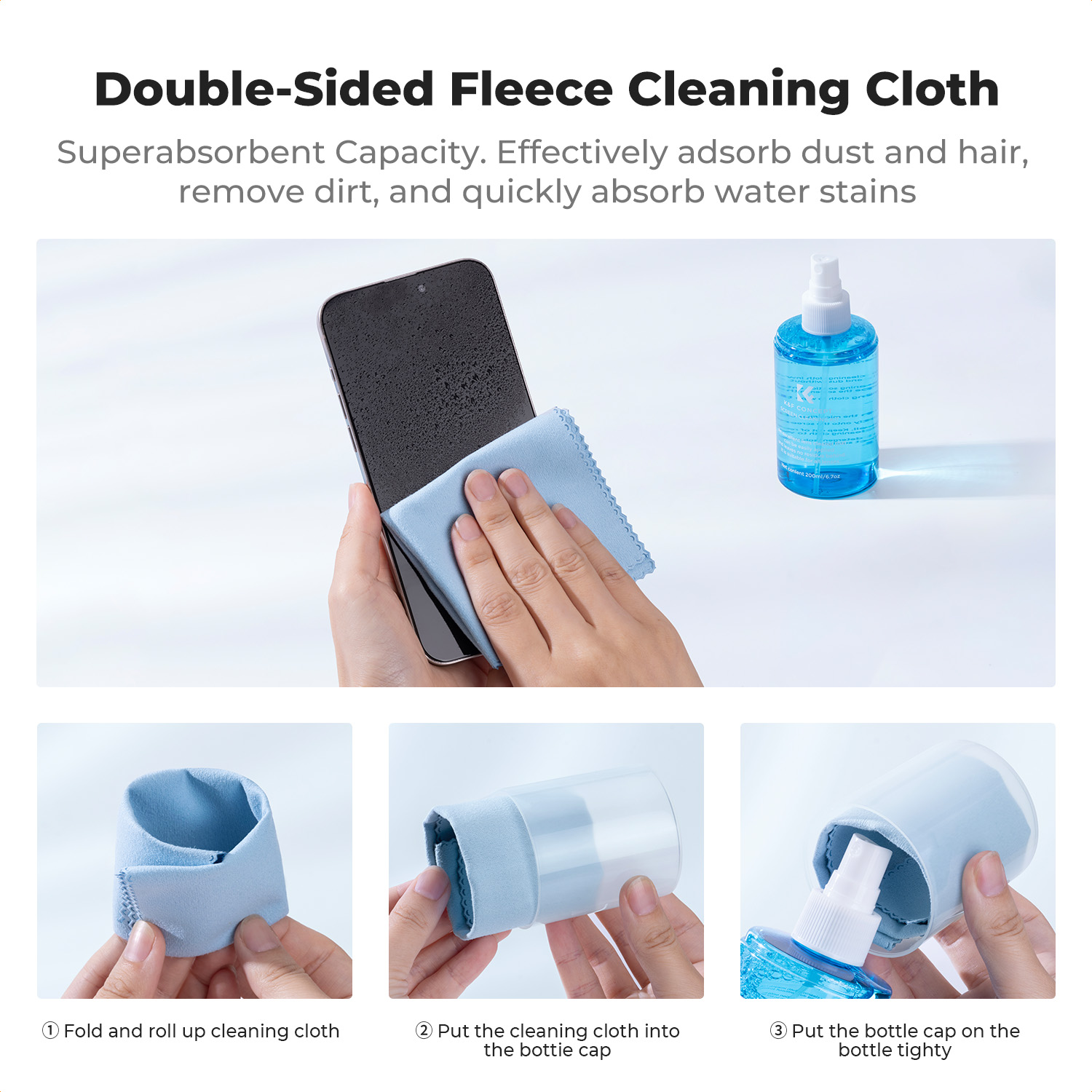 K&F CONCEPT 200ML Screen Clean - огляд і ціна Watch Polishing Cloth