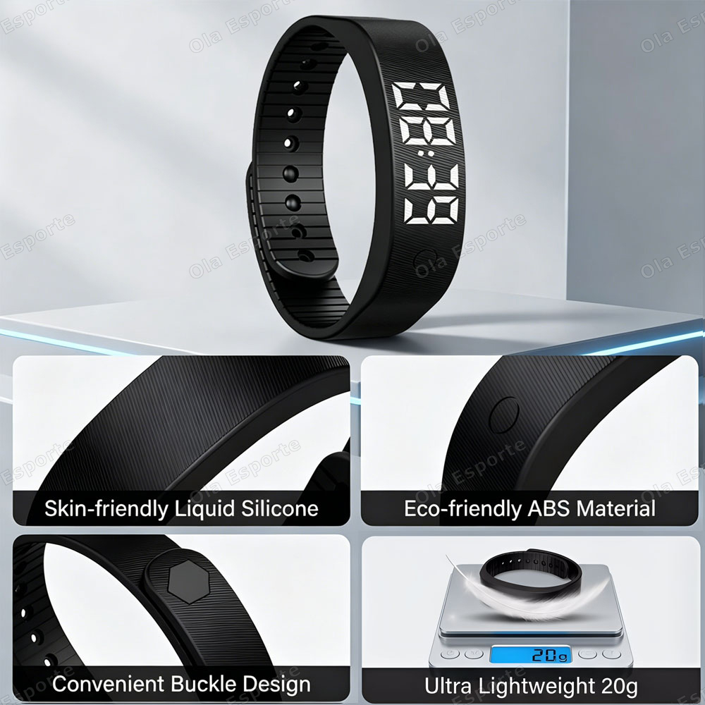 Vibrating Alarm Clock Watch He - огляд і ціна Smartwatch Square Watches For Men