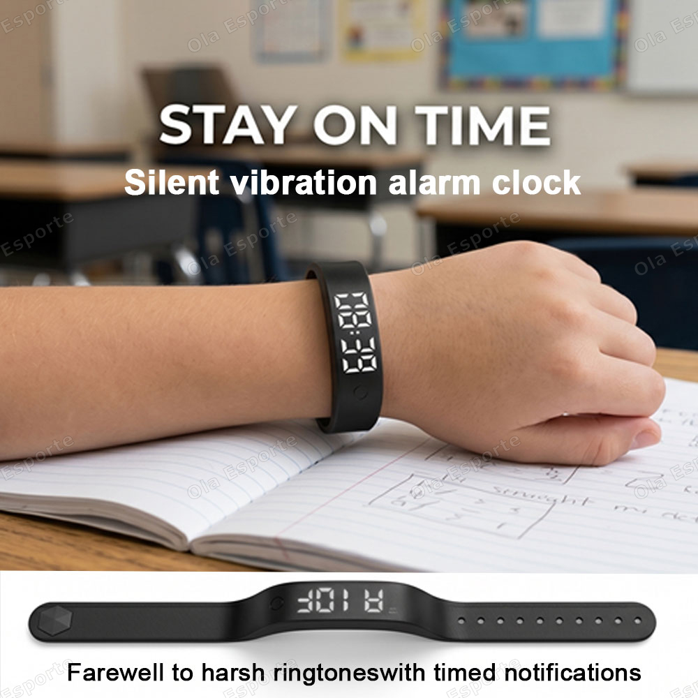 Vibrating Alarm Clock Watch He - огляд і ціна Smartwatch Square Watches For Men