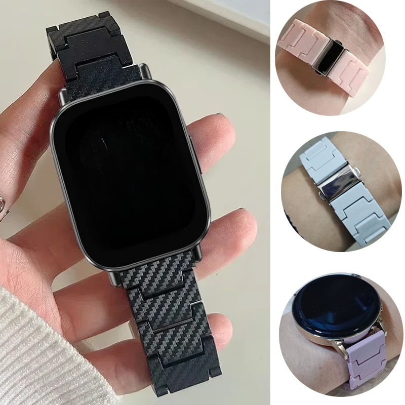 20mm 22mm Carbon Fiber Band Fo - огляд і ціна Smartwatch Samsung Watches For Women