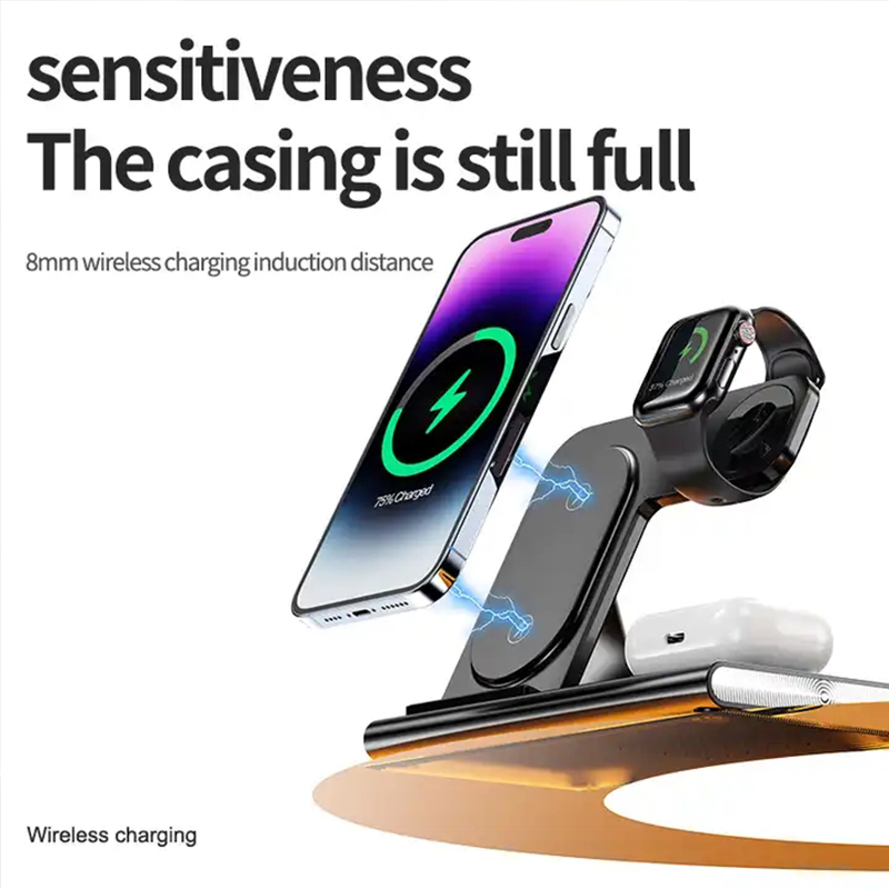 3 In 1 Wireless Charger For iP - огляд і ціна Watch Xs8