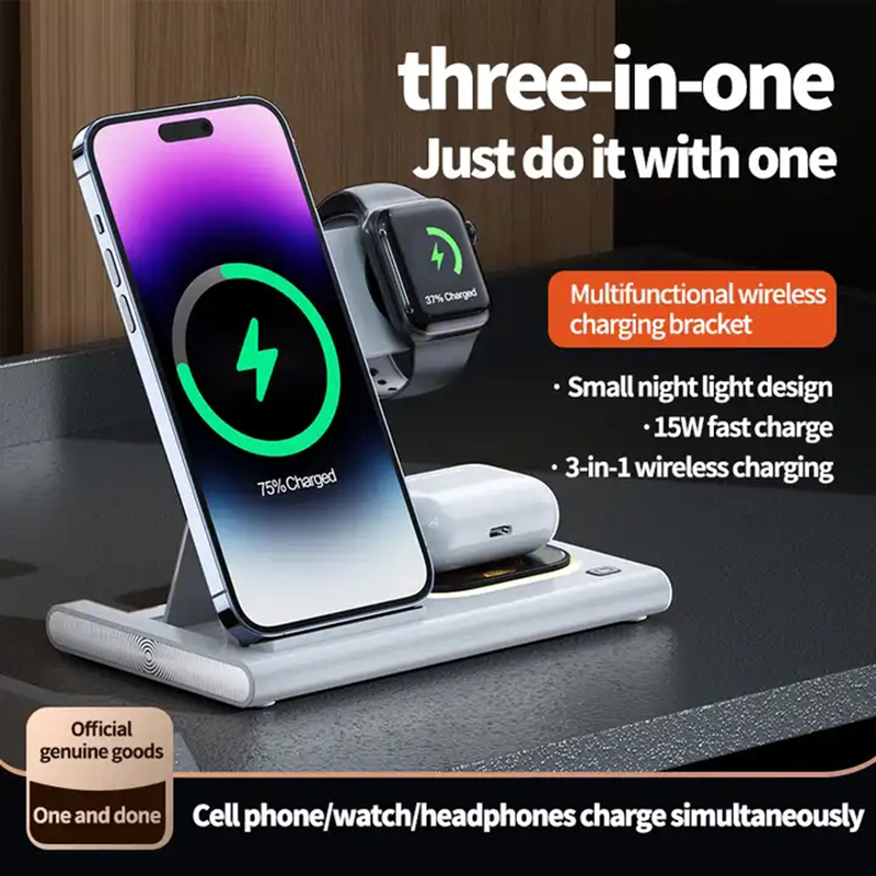 3 In 1 Wireless Charger For iP - огляд і ціна Watch Xs8