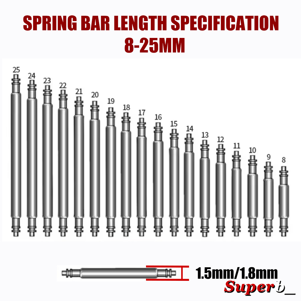 360pcs Dia 1.3mm/1.5mm/1.8mm S - огляд і ціна Spring Bar Tool
