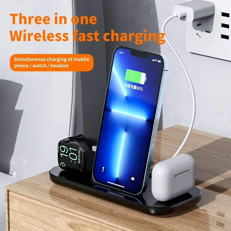 3 in 1 Wireless Charger Stand  - огляд і ціна Watch Xs8