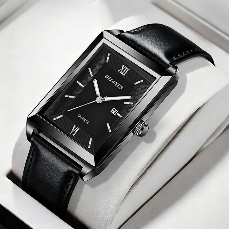 Casual Leather Men Watches Sim - огляд і ціна Smartwatch Square Watches For Men