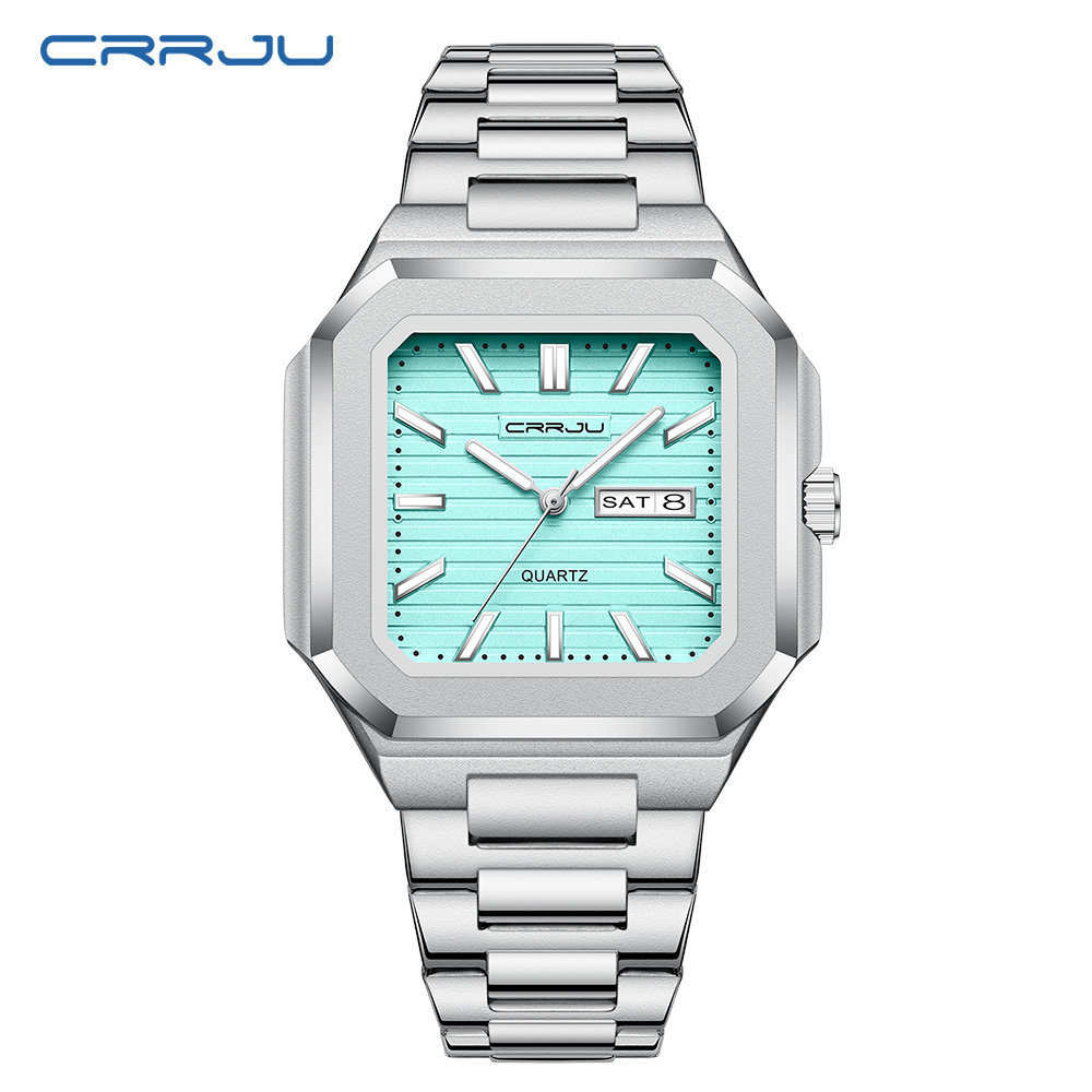 CRRJU Men's Casual Stainless S - огляд і ціна Smartwatch Square Watches For Men