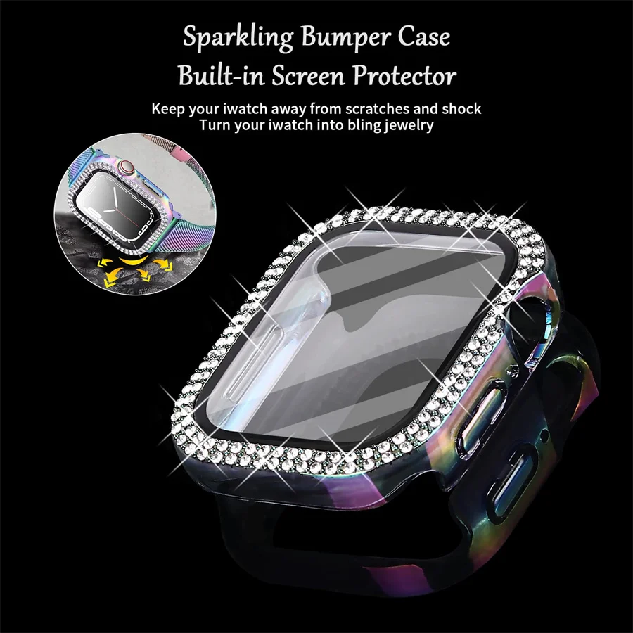 Diamond Cover For Apple watch  - огляд і ціна Iwatch Smartwatch Series 7