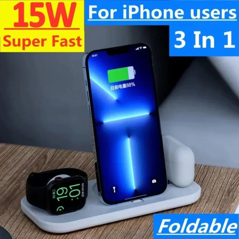Foldable 3 In 1 Wireless Charg - огляд і ціна Watch Xs8