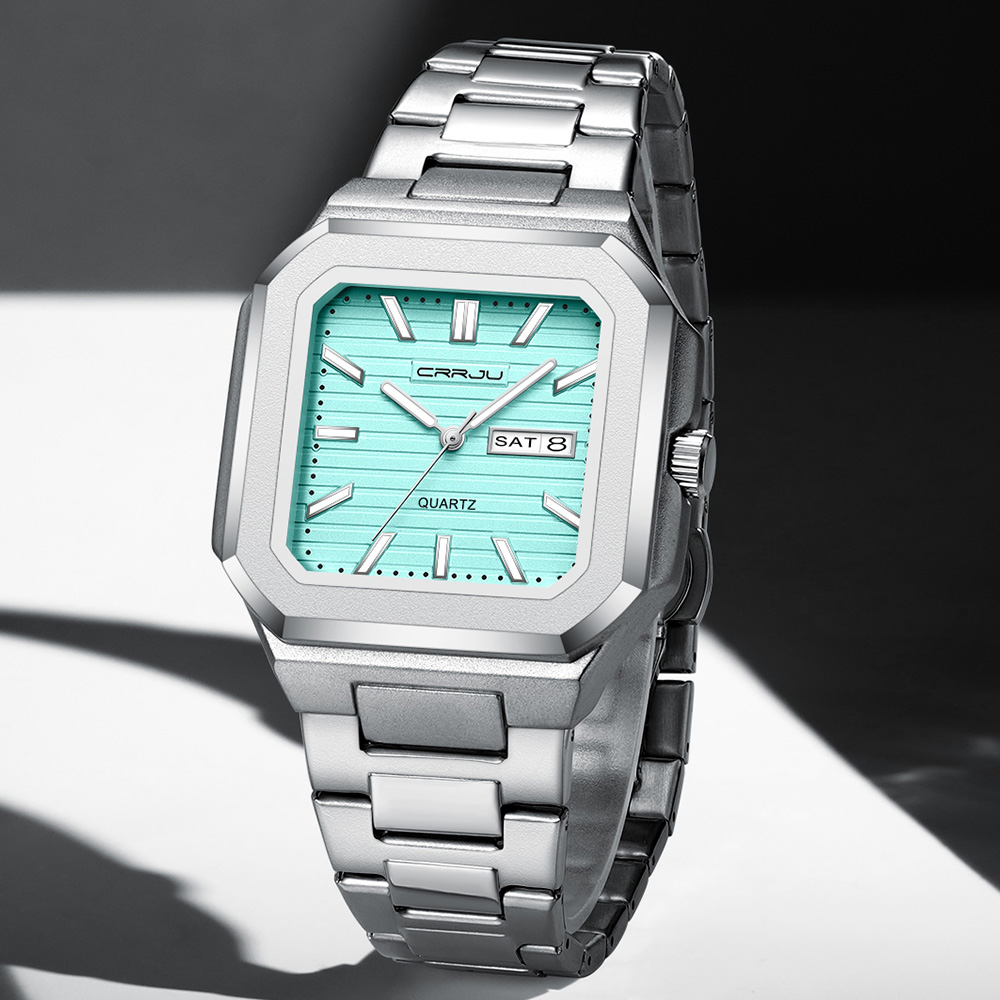 CRRJU Men's Casual Stainless S - огляд і ціна Smartwatch Square Watches For Men