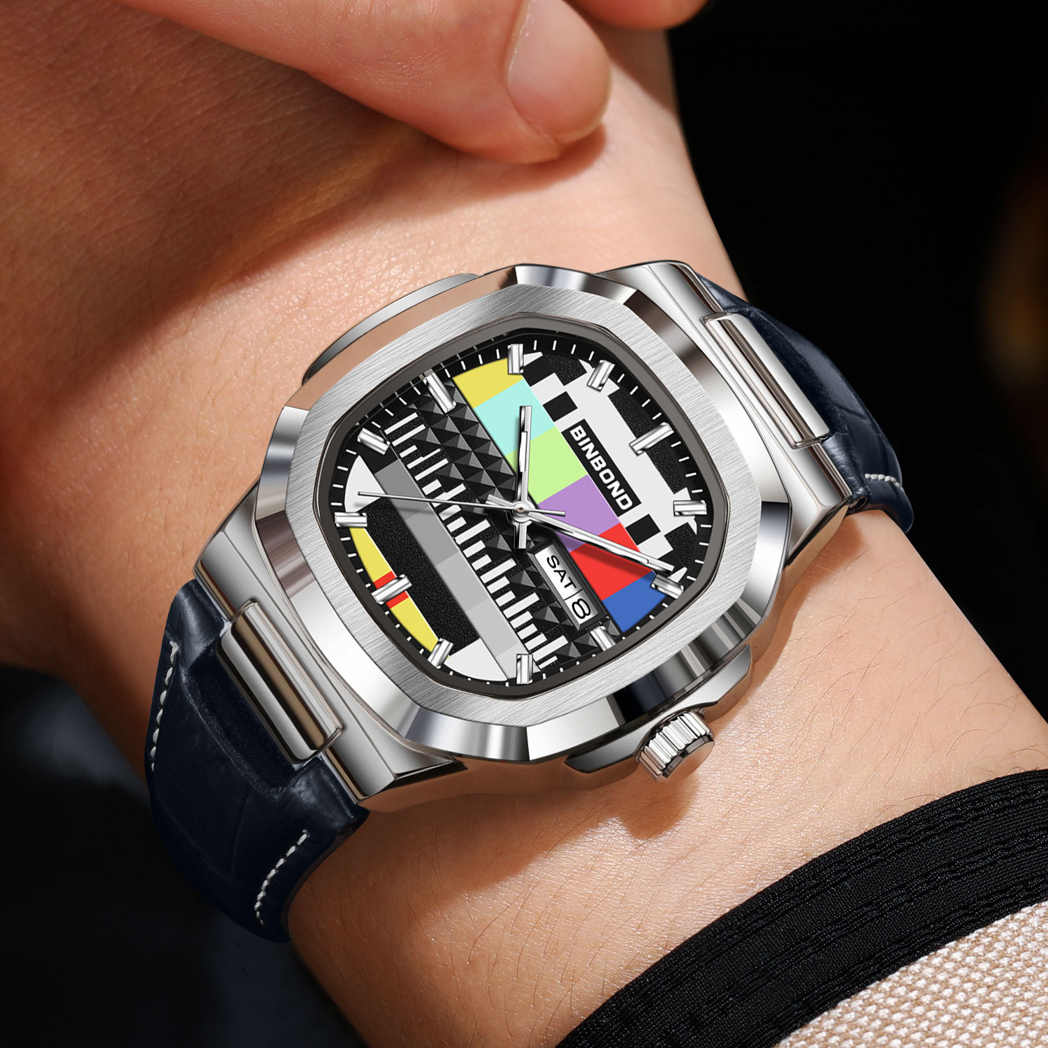 BINBOND  Genuine Square Watch  - огляд і ціна Smartwatch Square Watches For Men